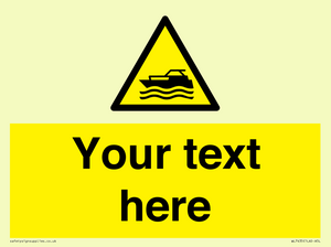 Custom Warning motorised watercraft